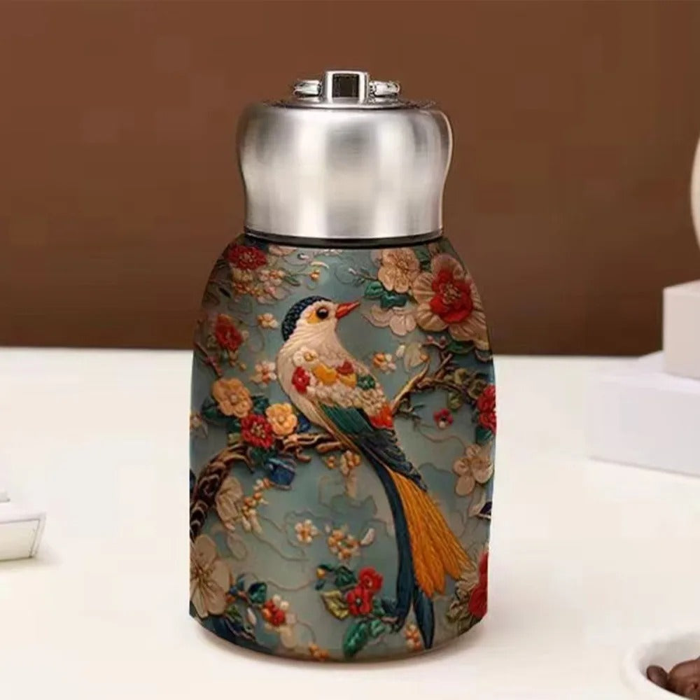 Gourde isotherme inspirée de l'art traditionnel